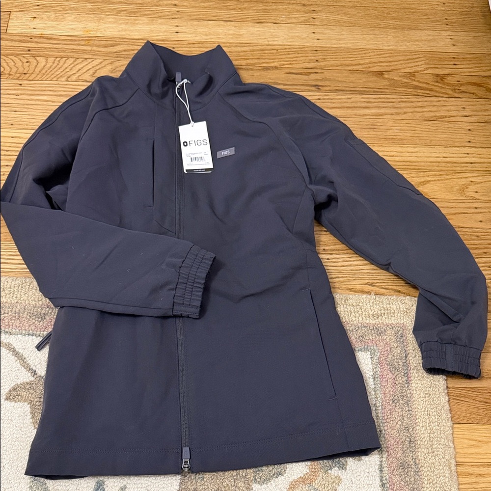 Figs Grey Alberta cinched waist jacket XS BNWT